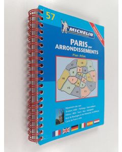 Kirjailijan Michelin Travel Publications käytetty teos Paris Par Arrondissements Plan Atlas