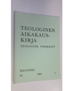 käytetty kirja Teologinen aikakauskirja 5/1980