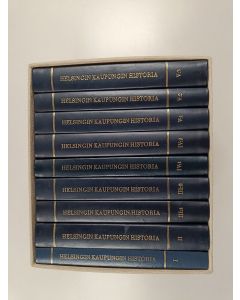 Kirjailijan Ragnar Rosen käytetty kirja Helsingin kaupungin historia 1-5:3 (9 kirjaa kotelossa)