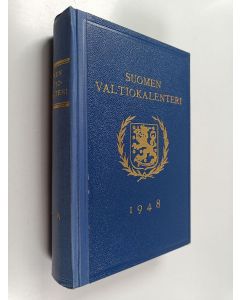 käytetty kirja Suomen valtiokalenteri karkausvuodeksi 1948