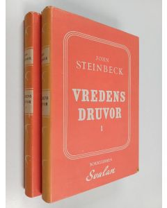 Kirjailijan John Steinbeck käytetty kirja Vredens druvor 1-2