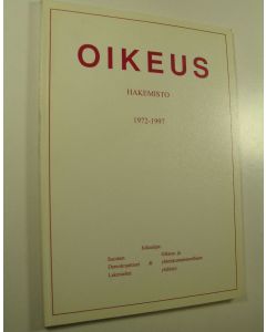Kirjailijan Heini Kainulainen käytetty kirja Oikeus : hakemisto 1972-1997
