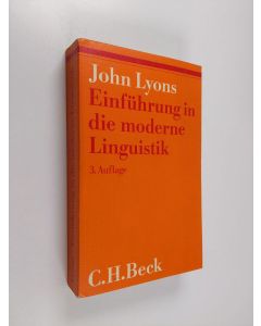 Kirjailijan John Lyons käytetty kirja Einführung in die moderne Linguistik