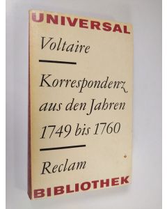 Kirjailijan Voltaire käytetty kirja Korrespondenz aus den jahren 1749 bis 1760