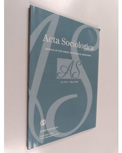 käytetty kirja Acta sociologica vol. 50 no. 1 march 2007