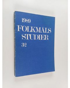 käytetty kirja Folkmålsstudier 32/1989