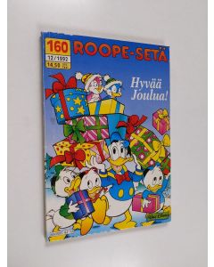 Kirjailijan Walt Disney käytetty kirja Roope-setä 12/1992