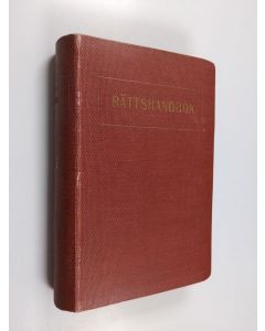 Kirjailijan Alarik Hernberg käytetty kirja Rättshandbok