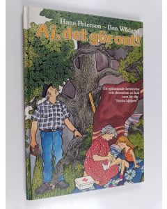 Kirjailijan Hans Peterson käytetty kirja Aj, det gör ont!