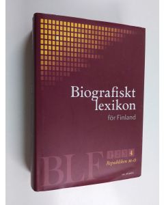 käytetty kirja Biografiskt lexikon för Finland, 4 - Republiken M-Ö