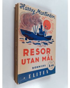 Kirjailijan Harry Martinson käytetty kirja Resor utan mål
