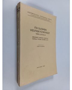 Kirjailijan Eino Puramo käytetty teos Itä-Suomen vesitiekysymykset 1800-luvulla : erikoisesti Saimaan kanavaa silmällä pitäen vuoteen 1870
