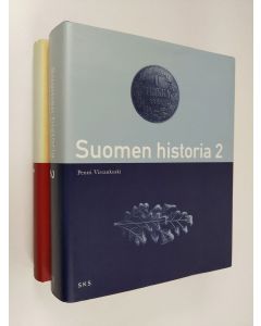 Kirjailijan Pentti Virrankoski käytetty kirja Suomen historia 1-2