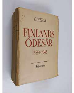 Kirjailijan C. O. Frietsch käytetty kirja Finlands ödesår 1939-1943