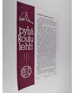 Kirjailijan T. J. Vauramo käytetty teos Pyhäkoululehti 11/1961