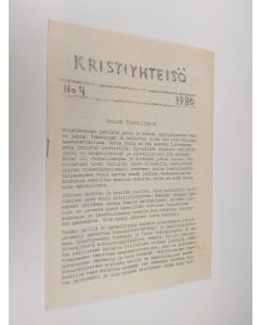 käytetty teos Kristiyhteisö 4/1980 : Joulun todellisuus