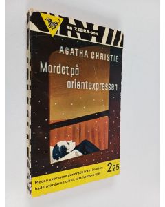 Kirjailijan Agatha Christie käytetty kirja Mordet på Orientexpressen