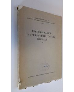 Tekijän Torsten Steinby  käytetty kirja Historiska och litteraturhistoriska studier 39