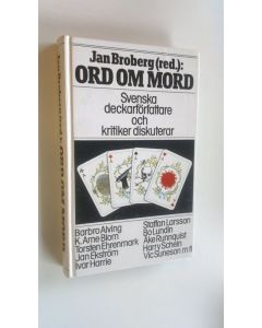 Kirjailijan Jan Broberg käytetty kirja Ord om Mord (ERINOMAINEN)