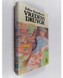 Kirjailijan John Steinbeck käytetty kirja Verdens druvor 2