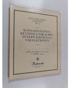 käytetty kirja Kansainvälinen keväthuutokauppa 8. huhtikuuta 1990 = Internationella vårauktionen 8 april 1990