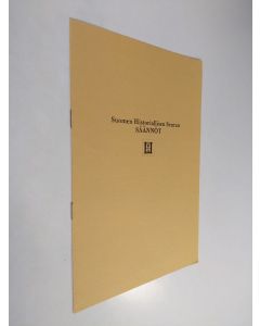 käytetty teos Suomen Historiallisen Seuran säännöt