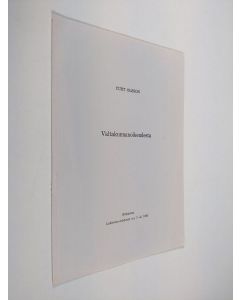 Kirjailijan Curt Olsson käytetty kirja Valtakunnanoikeudesta (eripainos Lakimies-lehdestä n:o 7-8, 1983)