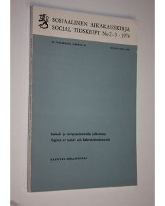 käytetty kirja Sosiaalinen aikakauskirja nor 2-3/1974