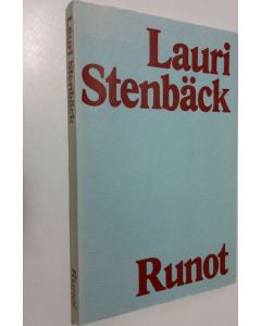 Kirjailijan Lauri Stenbäck käytetty kirja Runot
