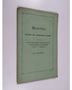 Kirjailijan E. J. Bonsdorff käytetty kirja Munkafveln : betraktad från rättsmedicinsk synpunkt : svar på: Der Tod durch Erstickung vermittelst eines Knebels aut durch Branntwein ( ein Alkoholunglück) von Prof. e. o. Szymanowski