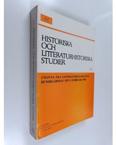 Kirjailijan Torsten Steinby käytetty kirja Historiska och litteraturhistoriska studier 60