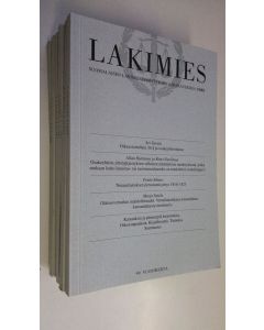 käytetty kirja Lakimies vuosikerta 2001 (7 lehteä) : Suomalaisen lakimiesyhdistyksen aikakauskirja