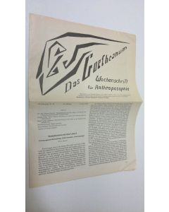 Tekijän Martin Barkhoff  käytetty teos Das Goetheanum nr. 24/1985 : Wochenschrift fur Anthroposophie