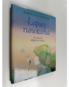 Kirjailijan Robert Louis Stevenson käytetty kirja Lapsen runotarha