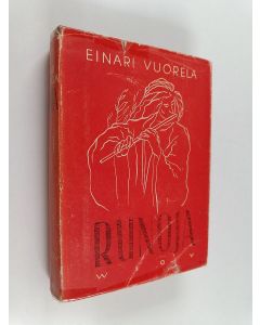 Kirjailijan Einari Vuorela käytetty kirja Runoja