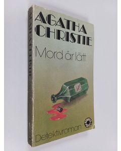 Kirjailijan Agatha Christie käytetty kirja Mord är lätt