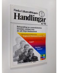 käytetty kirja Finska Läkaresällskapets handlingar 4/1991