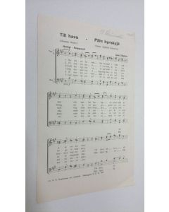 Kirjailijan Jonatan Reuter käytetty teos Till havs - Päin hyrskyjä