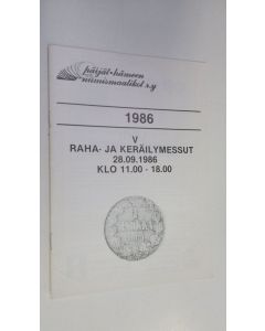 käytetty teos V Raha- ja keräilymessut 28.09.1986 klo 11.00-18.00