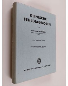 Kirjailijan M. Burger käytetty kirja Klinische Fehldiagnosen