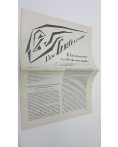 Tekijän Martin Barkhoff  käytetty teos Das Goetheanum nr. 38/1988 : Wochenschrift fur Anthroposophie