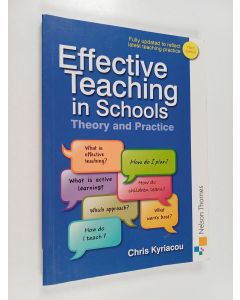 Kirjailijan Chris Kyriacou käytetty kirja Effective teaching in schools : theory and practice