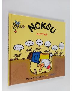 Kirjailijan Mikko Kunnas käytetty kirja Noksu auttaa