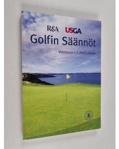 käytetty kirja Golfin säännöt : voimassa 1.1.2023 alkaen