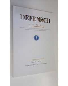 käytetty kirja Defensor legis n:o 5/2013