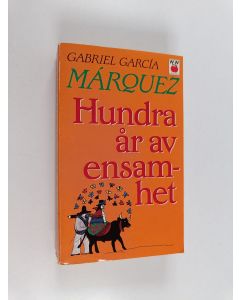 Kirjailijan Gabriel Garcia Marquez käytetty kirja Hundra år av ensamhet