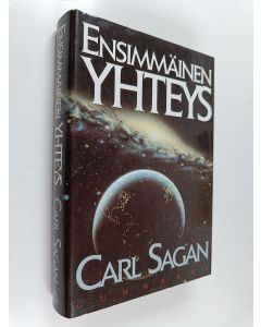 Kirjailijan Carl Sagan käytetty kirja Ensimmäinen yhteys