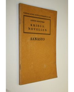 Kirjailijan Edwin Hagfors käytetty teos Kriegsnovellen verschiedener Verfasser : sanasto