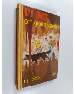 Kirjailijan P. J. Bonzon käytetty kirja Vi sex och grottmysteriet