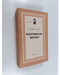 Kirjailijan Albert Camus käytetty kirja Männsikans revolt